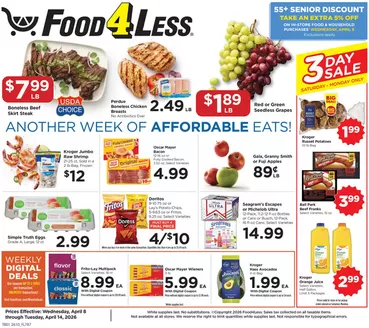 Food 4 Less catalogue | Discounts and promotions | 2026-04-08T00:00:00.000Z - 2026-04-14T00:00:00.000Z