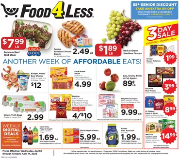 Food 4 Less catalogue | Discounts and promotions | 2026-04-08T00:00:00.000Z - 2026-04-14T00:00:00.000Z