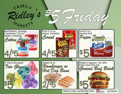 Ridley's Family Markets catalogue | Ridley's Family Markets weekly ad | 2026-04-07T00:00:00.000Z - 2026-04-13T00:00:00.000Z