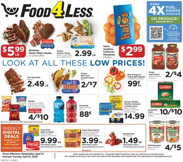 Food 4 Less catalogue in Bensenville IL | Discover attractive offers | 2026-04-15T00:00:00.000Z - 2026-04-21T00:00:00.000Z
