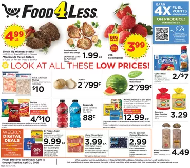 Food 4 Less catalogue | Exclusive deals for our customers | 2026-04-15T00:00:00.000Z - 2026-04-21T00:00:00.000Z