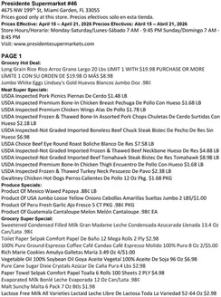 Presidente catalogue | Great discounts on selected products | 2026-04-15T00:00:00.000Z - 2026-04-21T00:00:00.000Z