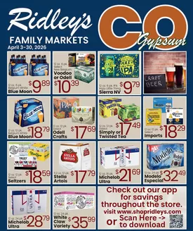 Ridley's Family Markets catalogue | Special offers for you | 2026-04-03T00:00:00.000Z - 2026-04-30T00:00:00.000Z