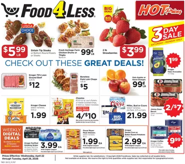 Food 4 Less catalogue | Discover attractive offers | 2026-04-22T00:00:00.000Z - 2026-04-28T00:00:00.000Z
