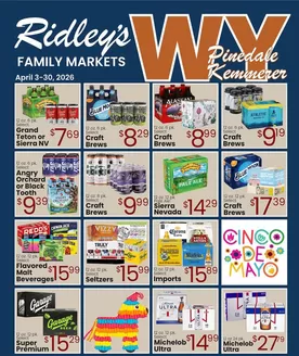 Ridley's Family Markets catalogue | Current bargains and offers | 2026-04-03T00:00:00.000Z - 2026-04-30T00:00:00.000Z