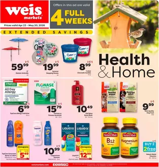 Weis Markets catalogue | Exclusive bargains | 2026-04-23T00:00:00.000Z - 2026-05-20T00:00:00.000Z