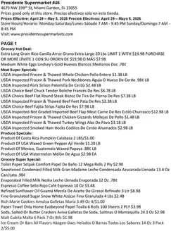 Presidente catalogue | Great discounts on selected products | 2026-04-29T00:00:00.000Z - 2026-05-05T00:00:00.000Z