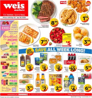 Weis Markets catalogue in Great Falls VA | Weekly Ads Weis Markets | 2026-04-23T00:00:00.000Z - 2026-05-20T00:00:00.000Z