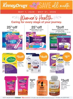 Kinney Drugs catalogue | Current deals and offers | 2026-05-01T00:00:00.000Z - 2026-05-31T00:00:00.000Z