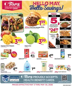 Tops catalogue | Hello May, Hello Savings! | 2026-05-03T00:00:00.000Z - 2026-05-30T00:00:00.000Z