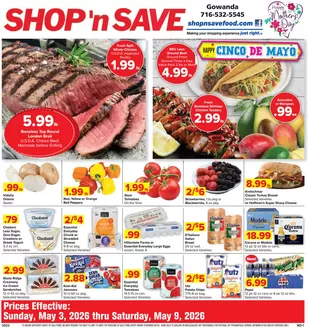 Shop 'n Save catalogue in North Collins NY | Top offers for smart savers | 2026-05-03T00:00:00.000Z - 2026-05-09T00:00:00.000Z
