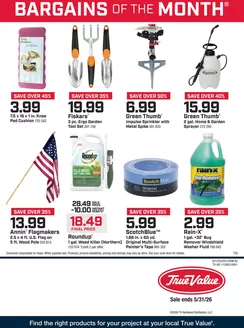 True Value catalogue | Weekly Ad True Value | 2026-05-01T00:00:00.000Z - 2026-05-31T00:00:00.000Z