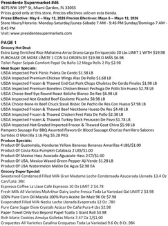 Presidente catalogue in Fort Lauderdale FL | Our best deals for you | 2026-05-06T00:00:00.000Z - 2026-05-12T00:00:00.000Z