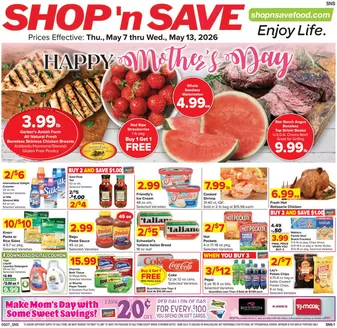Shop 'n Save catalogue | Shop 'n Save Weekly ad | 2026-05-07T00:00:00.000Z - 2026-05-13T00:00:00.000Z