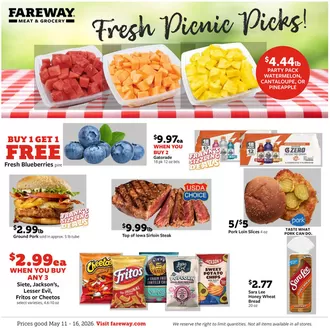 Fareway catalogue in Dubuque IA | Exclusive deals for our customers | 2026-05-11T00:00:00.000Z - 2026-05-16T00:00:00.000Z