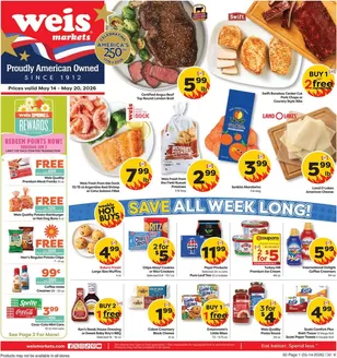 Weis Markets catalogue | Top offers for all bargain hunters | 2026-05-14T00:00:00.000Z - 2026-05-20T00:00:00.000Z