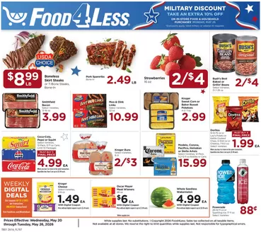 Food 4 Less catalogue | Top deals and discounts | 2026-05-20T00:00:00.000Z - 2026-05-26T00:00:00.000Z