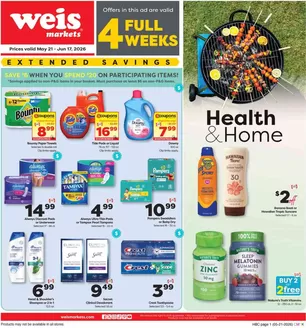 Weis Markets catalogue | Our best deals for you | 2026-05-21T00:00:00.000Z - 2026-06-17T00:00:00.000Z