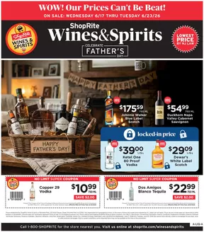 ShopRite catalogue | ShopRite Wine & Spirits - 6/17 | 2026-06-17T00:00:00.000Z - 2026-06-23T00:00:00.000Z