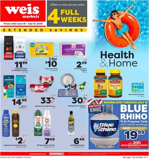 Weis Markets catalogue in Newtown PA | Our best bargains | 2026-06-18T00:00:00.000Z - 2026-07-15T00:00:00.000Z