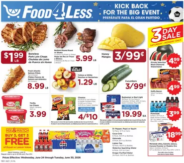 Food 4 Less catalogue | Our best offers for you | 2026-06-24T00:00:00.000Z - 2026-06-30T00:00:00.000Z