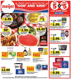 Meijer catalogue in Churubusco IN | Current bargains and offers | 2026-07-01T00:00:00.000Z - 2026-07-07T00:00:00.000Z