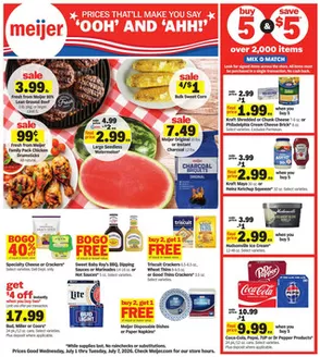 Meijer catalogue in Indianapolis IN | Current bargains and offers | 2026-07-01T00:00:00.000Z - 2026-07-07T00:00:00.000Z