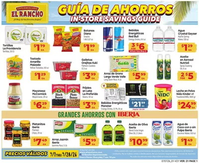 Supermercado El Rancho catalogue in Garland TX | Weekly Ad | 2026-07-01T00:00:00.000Z - 2026-07-28T00:00:00.000Z