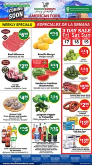 Rancho Markets catalogue | Rancho Markets weekly ad | 2026-07-14T00:00:00.000Z - 2026-07-20T00:00:00.000Z