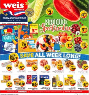 Weis Markets catalogue | Offers for bargain hunters | 2026-07-16T00:00:00.000Z - 2026-08-12T00:00:00.000Z