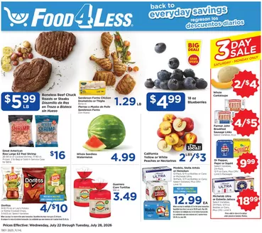 Food 4 Less catalogue | Great offer for bargain hunters | 2026-07-22T00:00:00.000Z - 2026-07-28T00:00:00.000Z