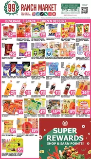 99 Ranch catalogue | 99 ranch Beverages | Snack | Frozen Dessert | 2026-07-24T00:00:00.000Z - 2026-08-06T00:00:00.000Z
