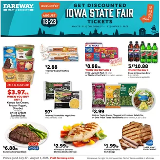 Fareway catalogue | Great discounts on selected products | 2026-07-27T00:00:00.000Z - 2026-08-01T00:00:00.000Z