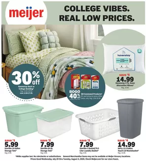 Meijer catalogue | college vibes. real low prices. | 2026-07-29T00:00:00.000Z - 2026-08-04T00:00:00.000Z