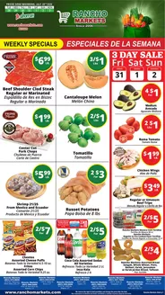 Rancho Markets catalogue in Bountiful UT | Rancho Markets weekly ad | 2026-07-28T00:00:00.000Z - 2026-08-03T00:00:00.000Z
