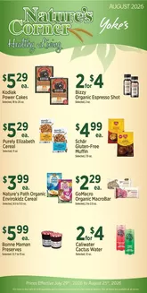 Yoke's Fresh Market catalogue | Yoke's Fresh Market Nature's Corner | 2026-07-29T00:00:00.000Z - 2026-08-25T00:00:00.000Z
