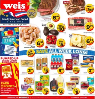 Weis Markets catalogue | Our best bargains | 2026-07-30T00:00:00.000Z - 2026-08-05T00:00:00.000Z