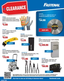 Fastenal catalogue | Fastenal August Clearance Flyer | 2026-08-01T00:00:00.000Z - 2026-08-31T00:00:00.000Z