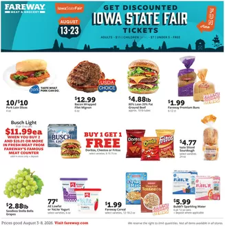 Fareway catalogue | Our best bargains | 2026-08-03T00:00:00.000Z - 2026-08-08T00:00:00.000Z