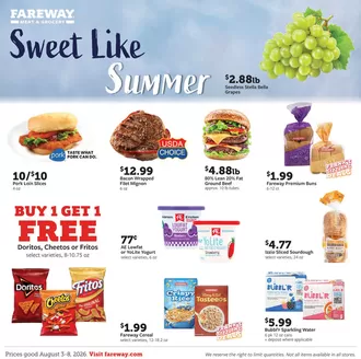 Fareway catalogue | Current bargains and offers | 2026-08-03T00:00:00.000Z - 2026-08-08T00:00:00.000Z