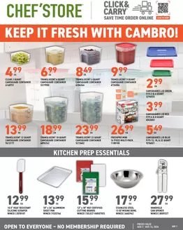 Chef'Store catalogue | Our best deals for you | 2026-08-03T00:00:00.000Z - 2026-08-16T00:00:00.000Z