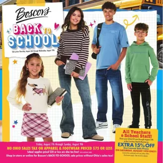 Boscov's catalogue | Weekly Ads Boscov's | 2026-08-06T00:00:00.000Z - 2026-08-19T00:00:00.000Z