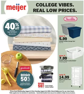 Meijer catalogue | college vibes. real low prices. | 2026-08-12T00:00:00.000Z - 2026-08-18T00:00:00.000Z