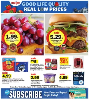 Meijer catalogue | Top deals for all customers | 2026-08-19T00:00:00.000Z - 2026-08-25T00:00:00.000Z