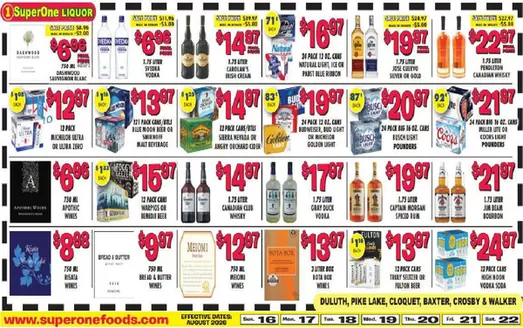 Super One Foods catalogue | Liquor Ad Savings | 2026-08-08T00:00:00.000Z - 2026-08-22T00:00:00.000Z