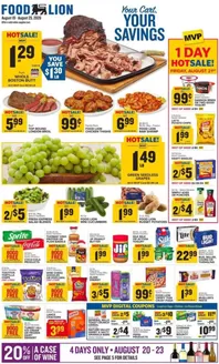 Food Lion catalogue in Fruitland MD | Special offers for you | 2026-08-19T00:00:00.000Z - 2026-08-25T00:00:00.000Z