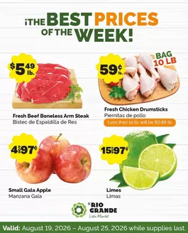 El Rio Grande catalogue | El Rio Grande weekly ad | 2026-08-19T00:00:00.000Z - 2026-08-25T00:00:00.000Z