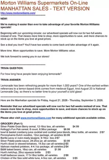 Morton Williams catalogue | Top offers for smart savers | 2026-08-21T00:00:00.000Z - 2026-09-03T00:00:00.000Z