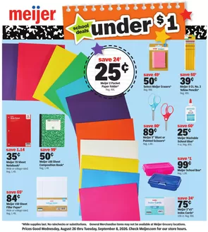 Meijer catalogue | Discover attractive offers | 2026-08-26T00:00:00.000Z - 2026-09-08T00:00:00.000Z