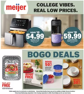 Meijer catalogue in Ft Mitchell KY | Great offer for bargain hunters | 2026-09-02T00:00:00.000Z - 2026-09-08T00:00:00.000Z
